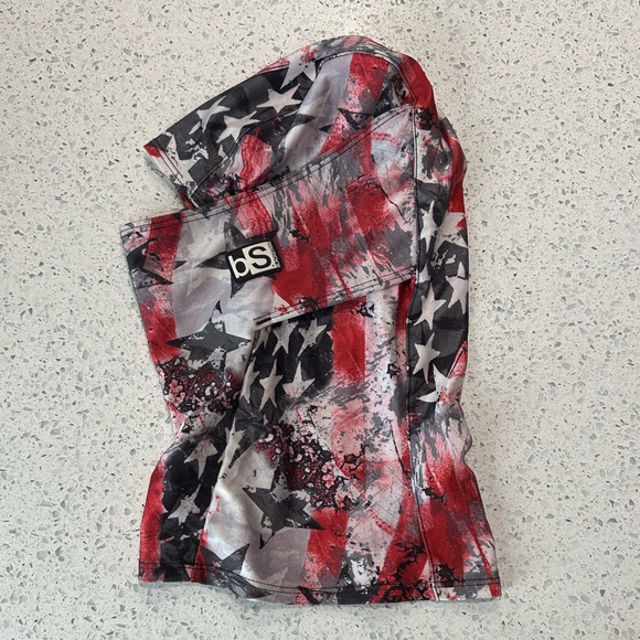 Blackstrap Star Print Balaclava in Red/Gray/White - Picture 1 of 5